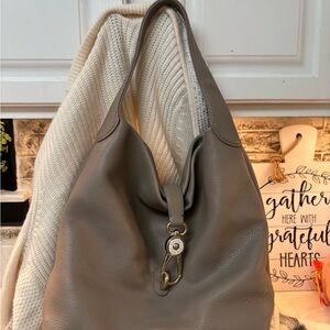 Dooney and Bourke Florentine Logo Lock Shoulder Bag